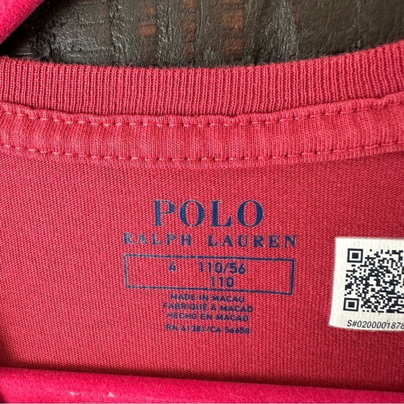 Polo Ralph Lauren Polo Painting Artist Bear Tee Size 4 Girls - Picture 2 of 6